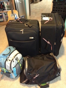 This is all i need for the year: 2 suitcases, a duffle bag, and a back pack